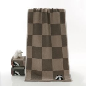 Cotton Bear Absorbent Face Towel Household Face Towel (Option: Face Covering Bear Brown-35x75cm)