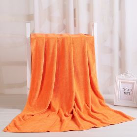 Large Cotton Absorbent Quick Drying Lint Resistant Towel (Option: Orange red extra thick-120x200cm)