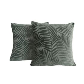 Home Cushion Cotton And Linen Cushion Case (Option: Green-45x45cm)