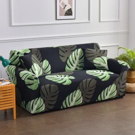 All-inclusive Stretch Printed Sofa Cover (Option: Fallen Leaves-Single Seat)