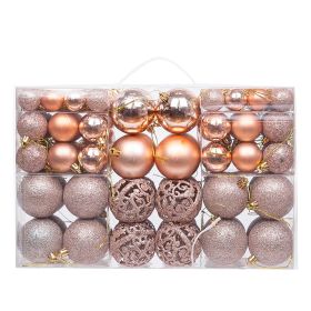 Christmas Ball Hanging Boxed Decorations (Option: 100 Boxed Rose Gold)