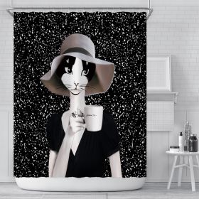 Waterproof Polyester Bathroom Curtain Shower Curtain (Option: 7-90G)