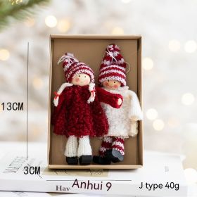 Santa Claus Pendant Wool Felt Decoration (Option: J Type)