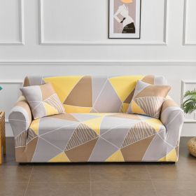 All-inclusive Stretch Printed Sofa Cover (Option: Space-Single Seat)