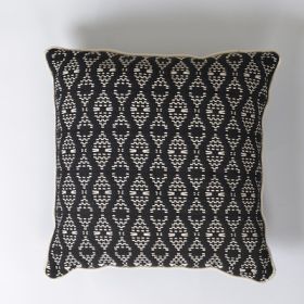 Nordic Style Cotton And Linen Living Room Ins Cotton Pillow Cover (Option: Black Eyes-45x45 Without Core)