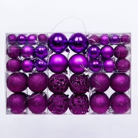 Christmas Ball Hanging Boxed Decorations (Option: 100 Boxed Purple)