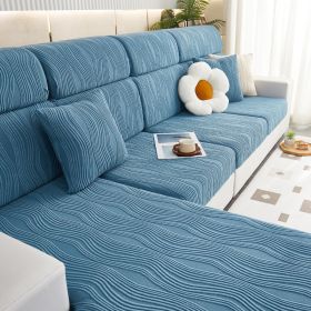 Four Seasons Universal Non-slip All-inclusive Stretch Sofa Cover (Option: Blue-S Code)