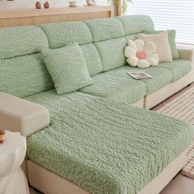 All-inclusive Seersucker Stretch Sofa Cover (Option: Mint Green-Plus Size Double)