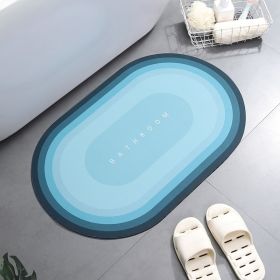 Home Bathroom Super Absorbent Shower Bath Mat (Option: EGREEN-400MMx600MM)