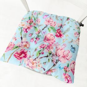 Flower Flower 213 Thick Flannel Chair Cushion (Option: Square Flower No 2-40x40CM Velvet)