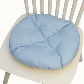 Multicolor Linen Five-circle Chair Cushion Chair Cushion (Option: Round Blue-4040CM Linen)