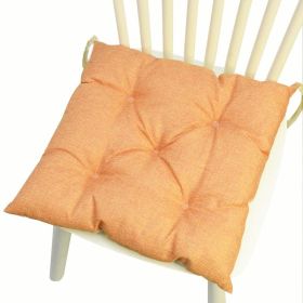 Multicolor Linen Five-circle Chair Cushion Chair Cushion (Option: Square Orange-4040CM Linen)