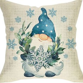 Winter Series Throw Pillow Cover Linen (Option: W022721-45x45cm)