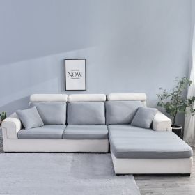 Sofa Cover Seersucker Waterproof Season Universal (Option: Light Gray-Double)