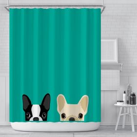 Waterproof Polyester Bathroom Curtain Shower Curtain (Option: 3-90G)