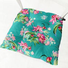 Flower Flower 213 Thick Flannel Chair Cushion (Option: Square Flower No 1-40x40CM Velvet)