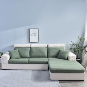 Sofa Cover Seersucker Waterproof Season Universal (Option: Pine Green-Double)