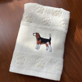 Dog Embroidery Water Absorbing Wash Towel (Option: 6 Style-62x40cm)