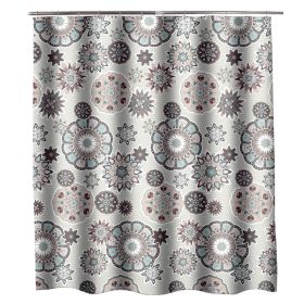 Simple Home Printed Thickening Waterproof Shower Curtain (Option: 120x200cm)