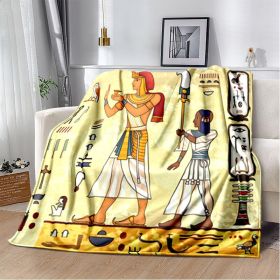 Ancient Egypt Mysterious Symbol 3D Digital Printing Flannel Nap Blanket Wholesale (Option: 2th-100*150cm)