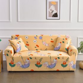 All-inclusive Stretch Printed Sofa Cover (Option: Pastoral Life-Three)