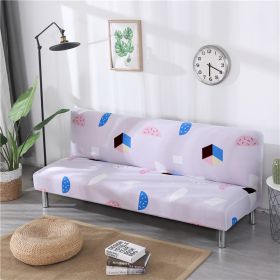 Stretch Sofa Mattress Cover Fabric Folding Gloves (Option: Colour Geometry-Small)